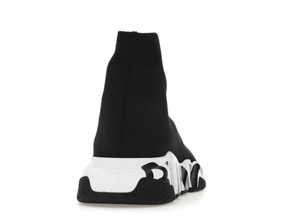 Balenciaga Speed Graffiti Trainers White Black Logo (Women's)