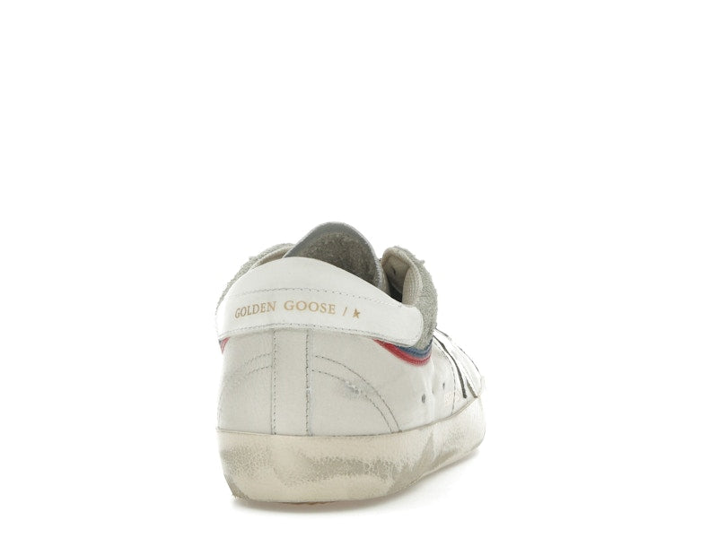 Golden Goose Super Star White Grey Red Blue
