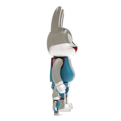 Bearbrick x Space Jam: A New Legacy Rabbrick Bugs Bunny 100% & 400% Set Grey