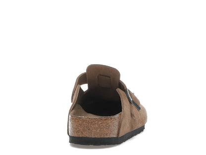 Birkenstock Boston Soft Footbed Suede Dark Tea Tonal