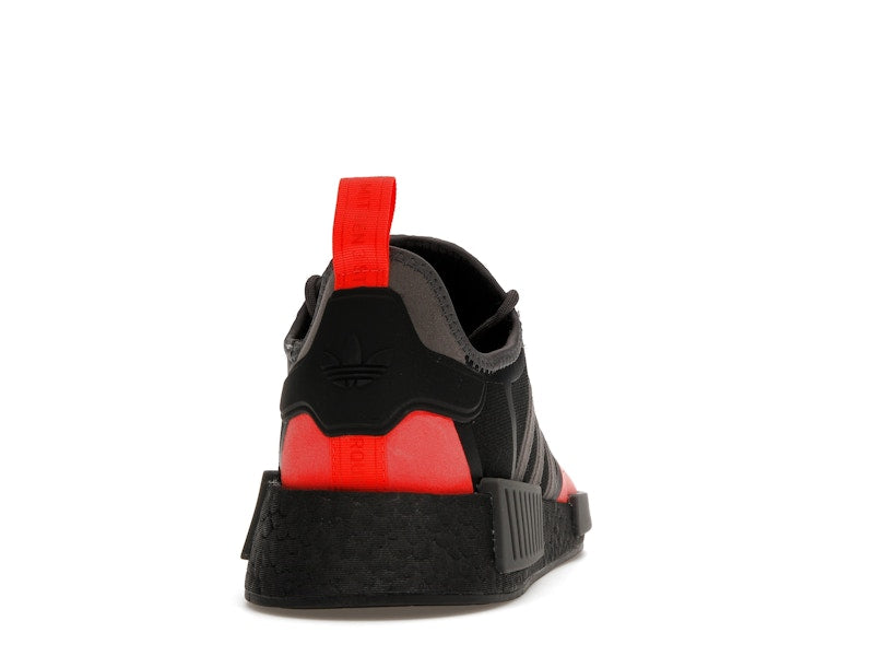 adidas NMD R1 Core Black Solar Red Grey