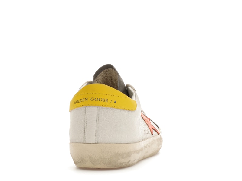 Golden Goose Super-Star White Orange Yellow