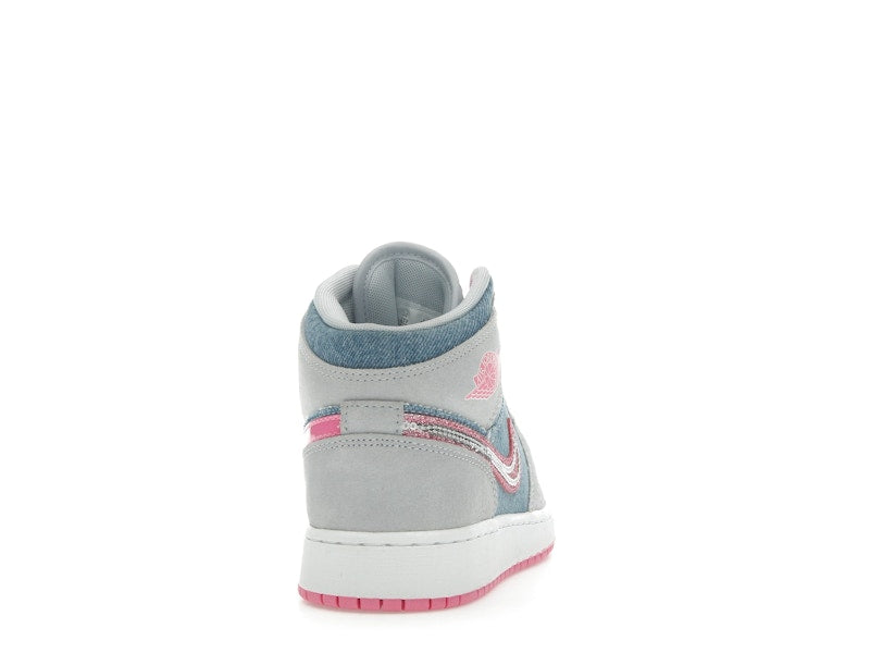 Jordan 1 Mid Denim Sequin (GS)