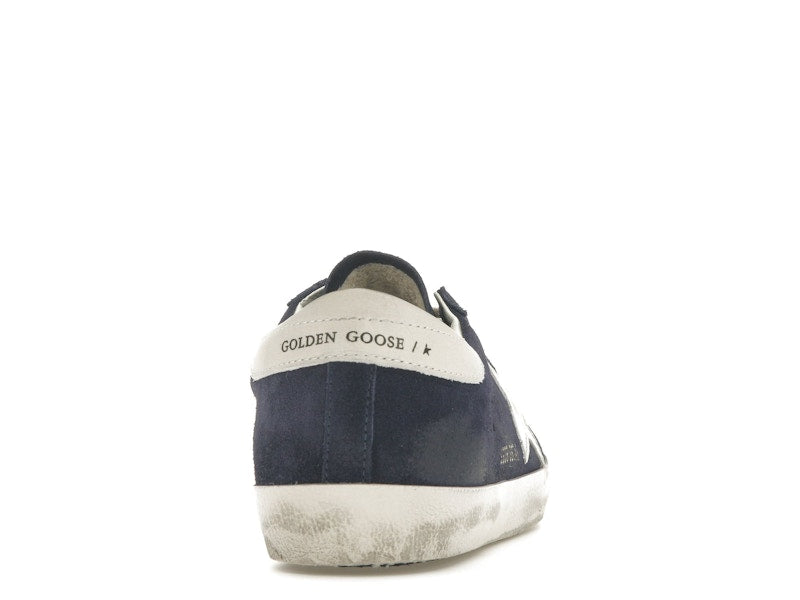 Golden Goose Super-Star Navy Suede White