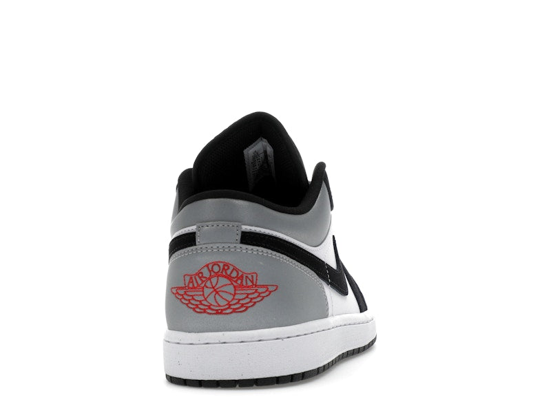 Jordan 1 Low SE White Fire Red Black Matte Silver