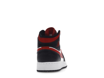 Air Jordan 1 Mid Black Fire Red (GS)