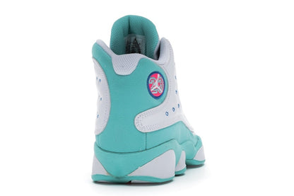 Jordan 13 Retro White Soar Green Pink (GS)