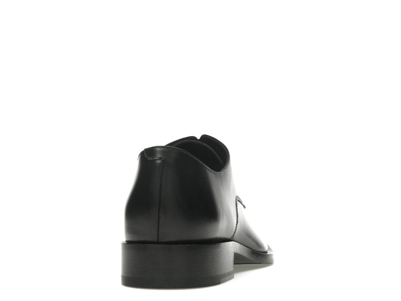 Balenciaga Rim Derby Shoes Black Leather