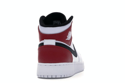 Jordan 1 Mid White Black Gym Red (GS)