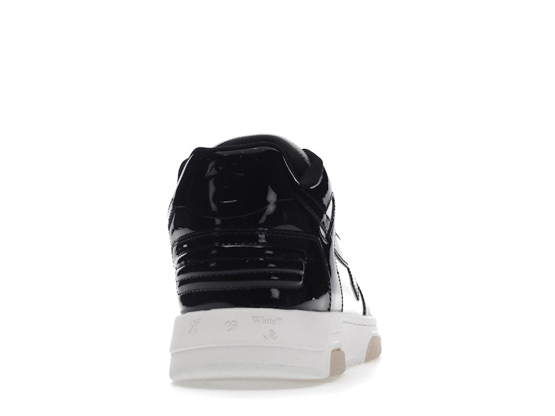 OFF-WHITE Out Of Office OOO Low Tops Patent Black White