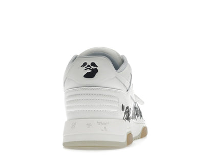 OFF-WHITE Out Of Office OOO Low Tops For Walking White Black