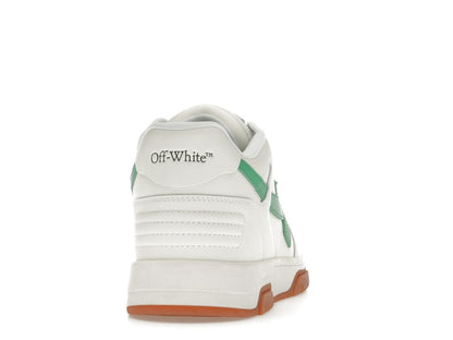 OFF-WHITE Out Of Office OOO Low Tops White Bright Green Brick Red