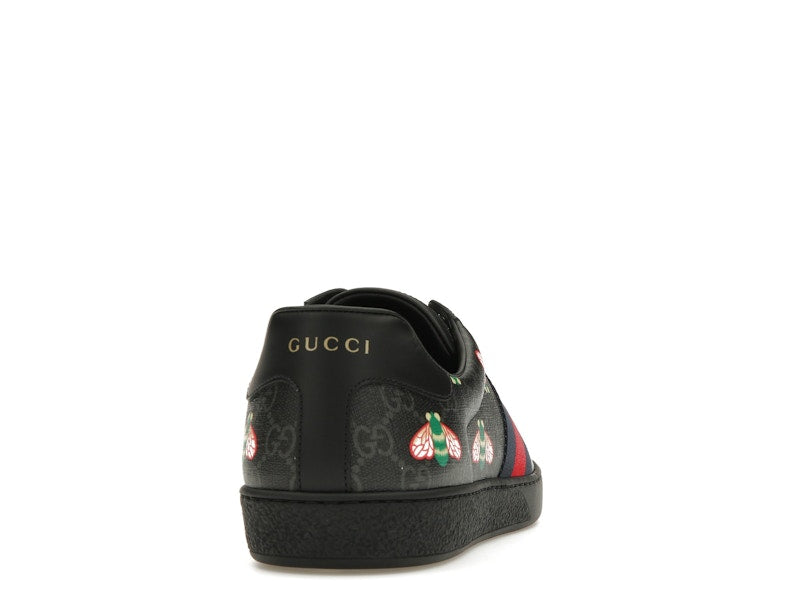 Gucci Ace Bee Print Black
