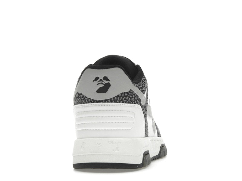 OFF-WHITE Out Of Office OOO Low Tops Black Grey with Dots