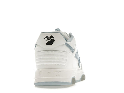 OFF-WHITE Out Of Office OOO Low Tops Embroidered Arrow White Light Blue