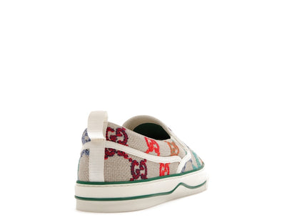 Gucci Tennis 1977 Slip On GG Logo White Multi