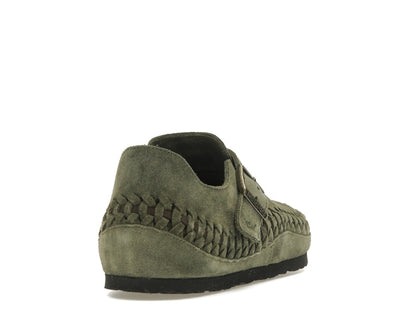 Birkenstock London Braided Shearling Kith Olive Night