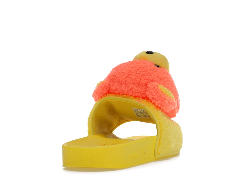 adidas JS Adilette Jeremy Scott Teddy Yellow