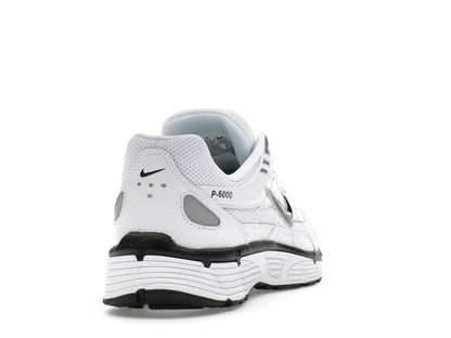 Nike P-6000 White Metallic Silver Black