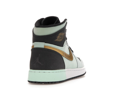 Jordan 1 Retro High Mint Foam Anthracite Metallic Gold (GS)