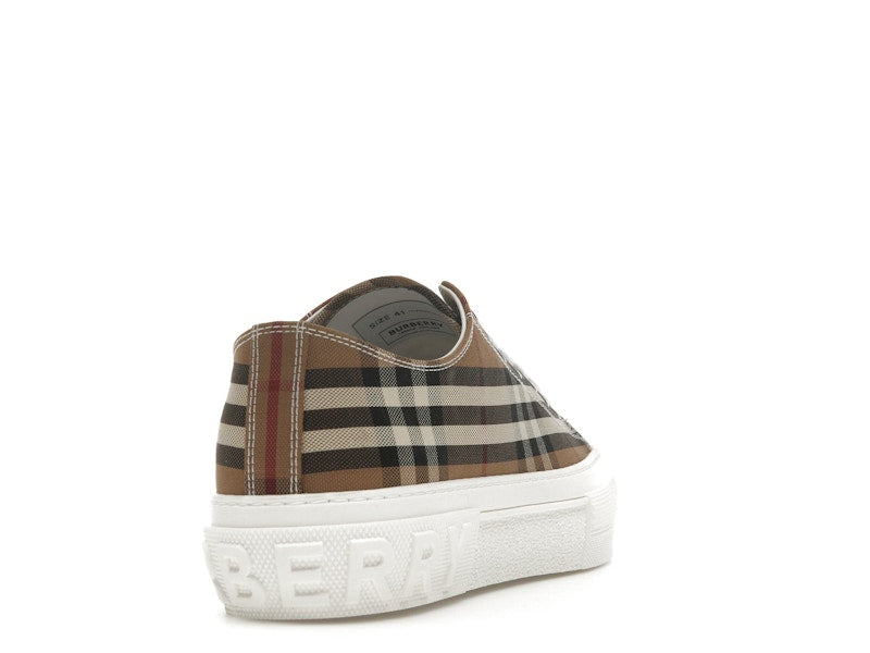 Burberry Vintage Check Cotton Sneakers Birch Brown