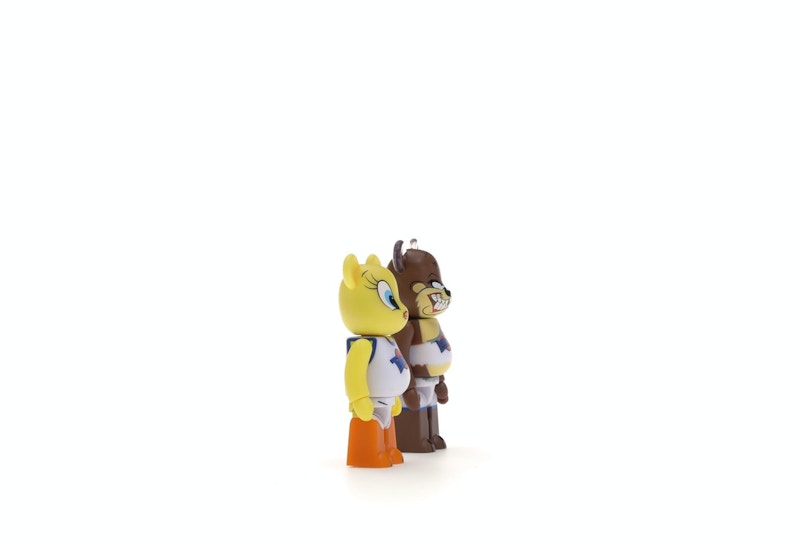 Bearbrick Space Jam Tweety & Tasmanian Devil 2 Pack 100% Multi