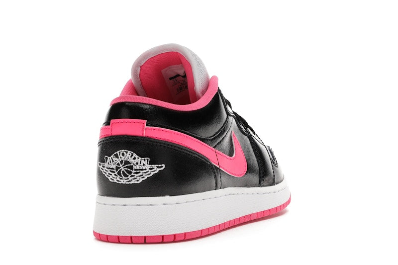 Jordan 1 Low Black White Hyper Pink (GS)