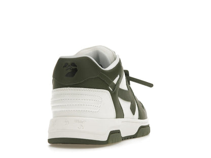 OFF-WHITE Out Of Office OOO Low Tops White Khaki