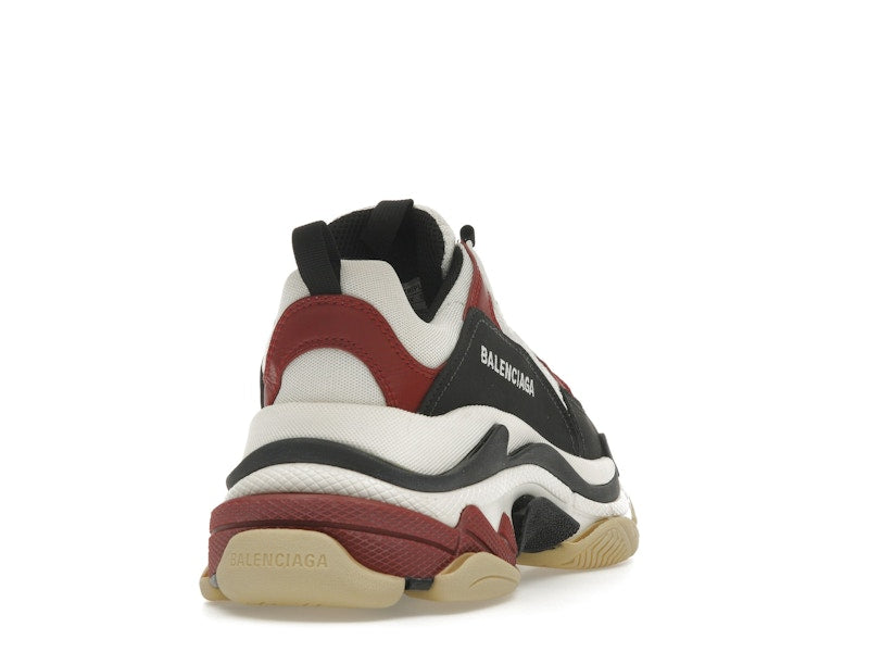 Balenciaga Triple S White Black Crimson
