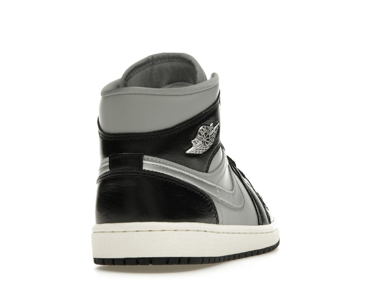 Jordan 1 Mid SE Black Metallic Silver (Women's)