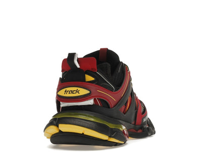 Balenciaga Track Trainers Burgundy Black