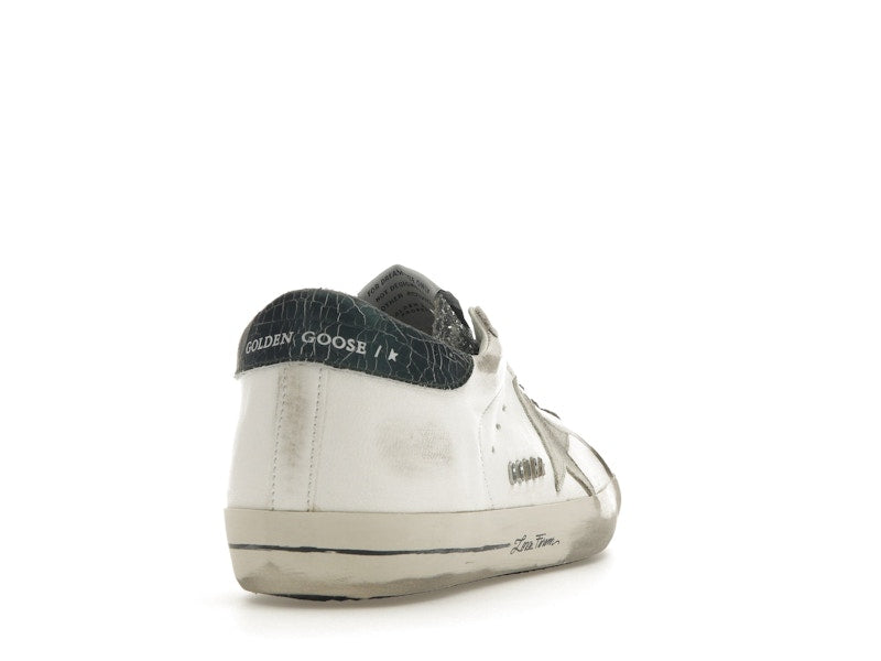 Golden Goose Super-Star Glitter Cream Silver (Women's)