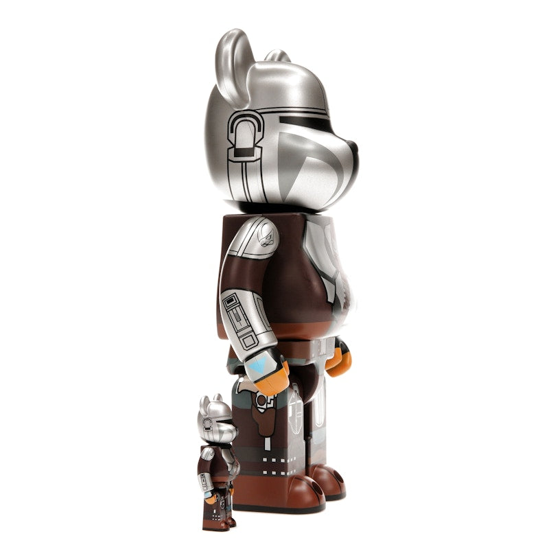 Bearbrick x Star Wars The Mandalorian Beskar Armor 100% & 400% Set
