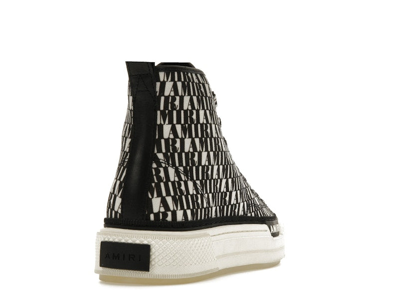 AMIRI Court Hi All Over Logo Black White