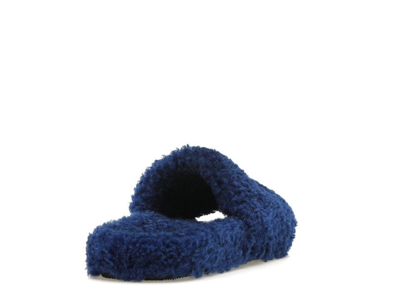 Balenciaga Furry Slide Blue