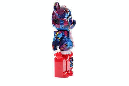Bearbrick x Bape x Mika Ninagawa Shark 100% & 400% Set Pink