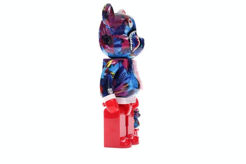 Bearbrick x Bape x Mika Ninagawa Shark 100% & 400% Set Pink