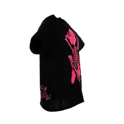 KAWS SKELETON NEW FICTION T-shirt Pink