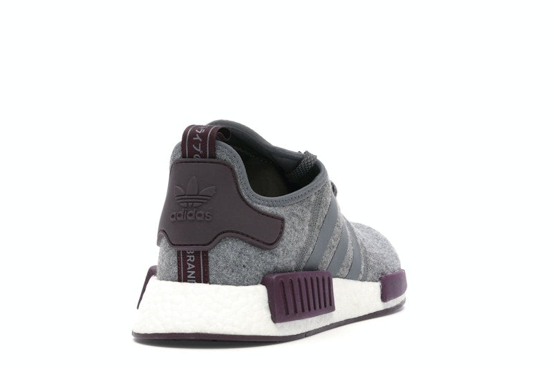 adidas NMD R1 Wool Grey Four Maroon
