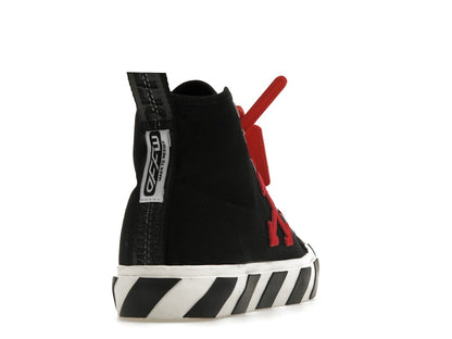 OFF-WHITE Vulcanized Hi Black Red Canvas
