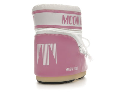 Moon Boot Icon Nylon Low Boot Pink White
