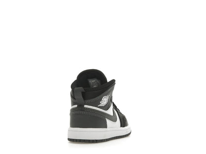 Jordan 1 Mid Black White Iron Grey (PS)
