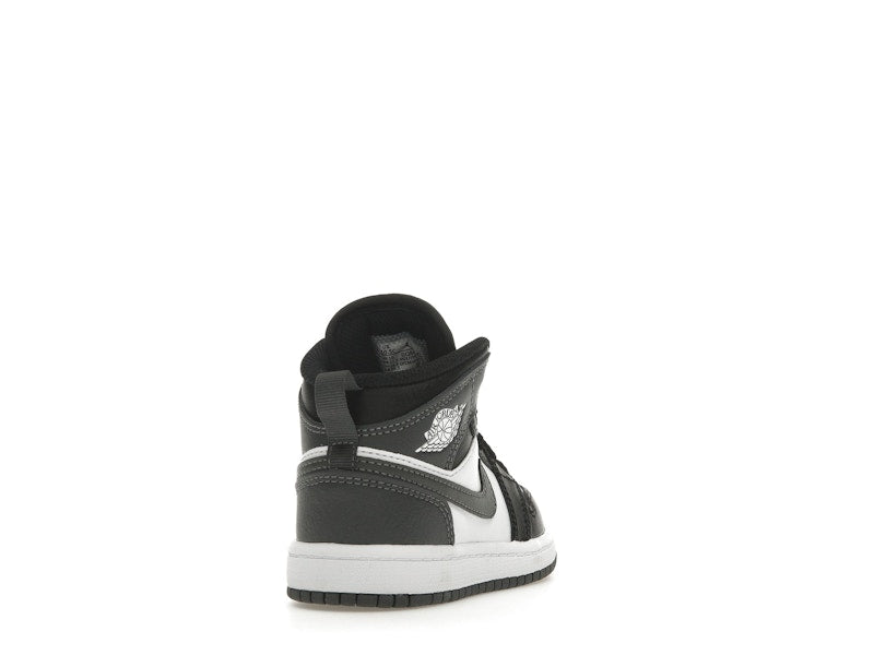 Jordan 1 Mid Black White Iron Grey (PS)