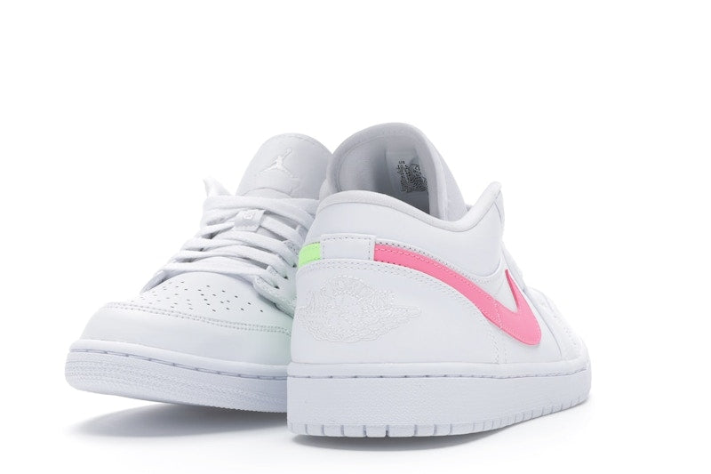 Jordan 1 Low White Multi-Color Swoosh