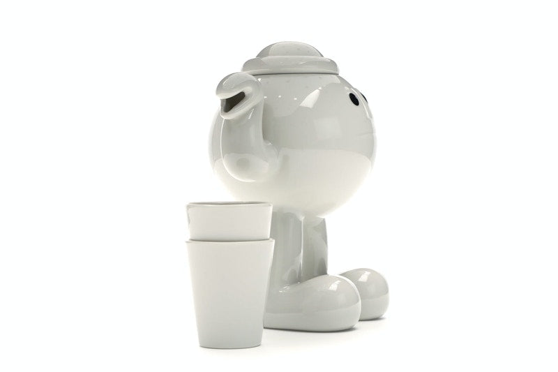 James Jarvis Glazed Porcelain Teapot White