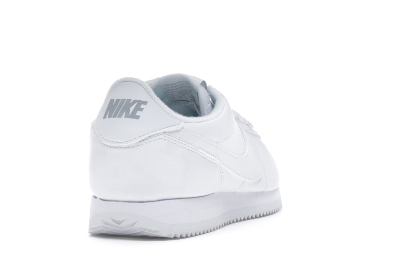 Nike Cortez Basic Leather White White-Wolf Grey-Mtllc Silver