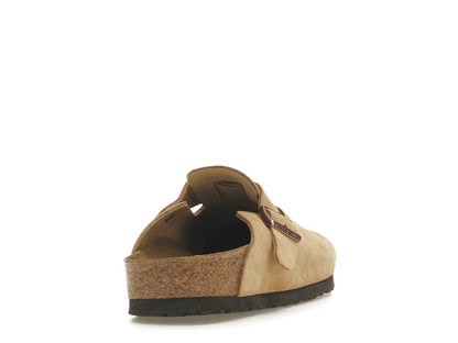 Birkenstock Boston Suede Latte Cream