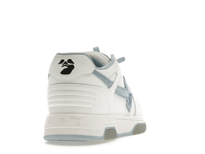 OFF-WHITE Out Of Office OOO Low Tops Embroidered Arrow White Light Blue