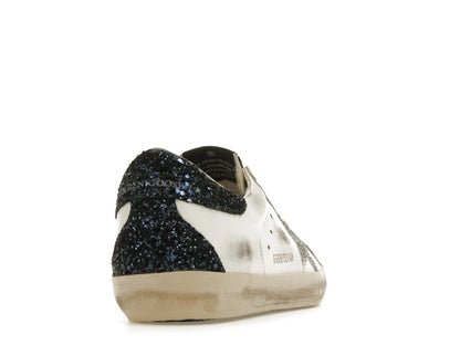 Golden Goose Super-Star White Blue Glitter (Women's)
