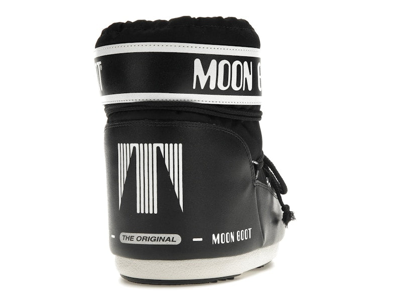Moon Boot Icon Low Nylon Boot Black White